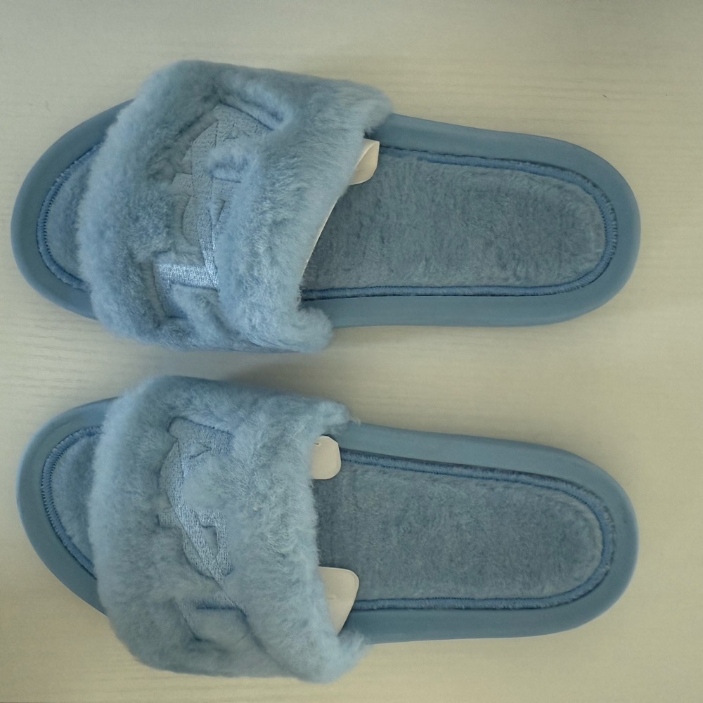 APL Shearling Slides Ice Blue Size 8 - Picture 2 of 6
